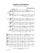 Angelus ad Virginem SATB choral sheet music cover